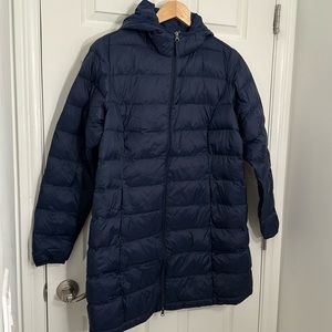 Amazon Essentials Women Navy Blue Long Puffer Coat Size XL New with Tags
